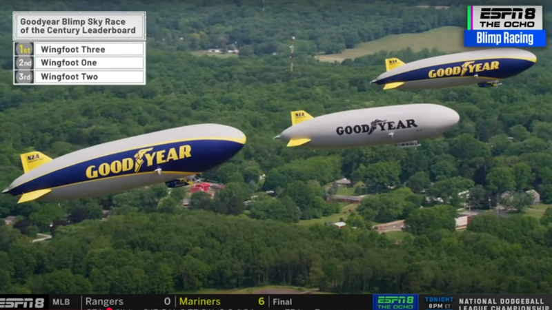 Goodyear Airship Race Captivates Spectators
